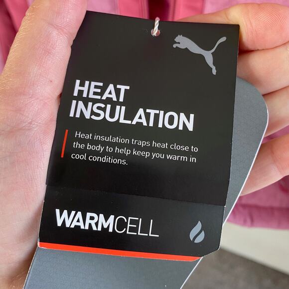 Puma primaloft pink zip up jacket size small NWT - Picture 10 of 12